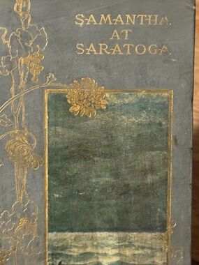 Samantha at Saratoga Decorative Hardcover in Green and Gold